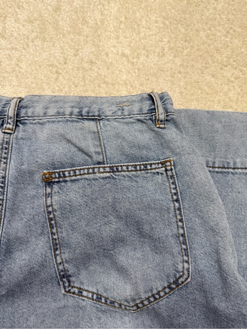 Habitual Light Wash Baggy Wide Leg Cropped Cotton/Lyocell Breathable Jeans 10 30 - Picture 4 of 6
